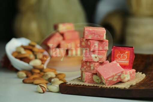 Only Jayhind Sweets Make Best Strawberry Bite In All Over World, We Deliver Strawberry Bite All Over The World. Buy Now On jayhindsweets.com