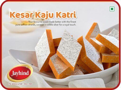Kesar Kaju Katli - Jayhind Sweets - Best Sweet Shop In Ahmedabad Gujarat India